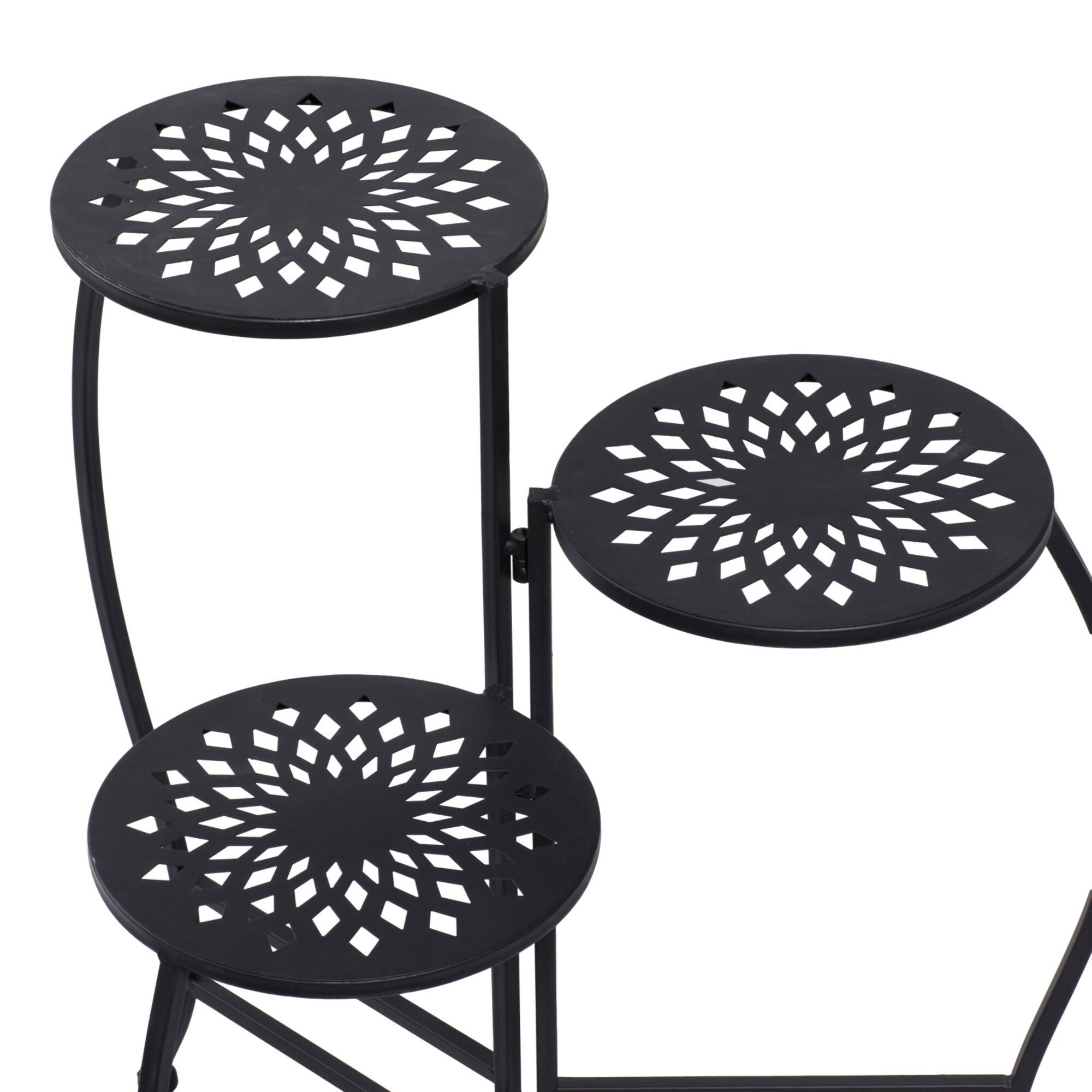 2ft. Black Metal Traditional Plantstand